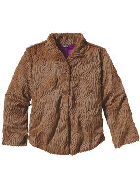 Patagonia Women's Snow Fleece Jacket in Brown Textured Size Small